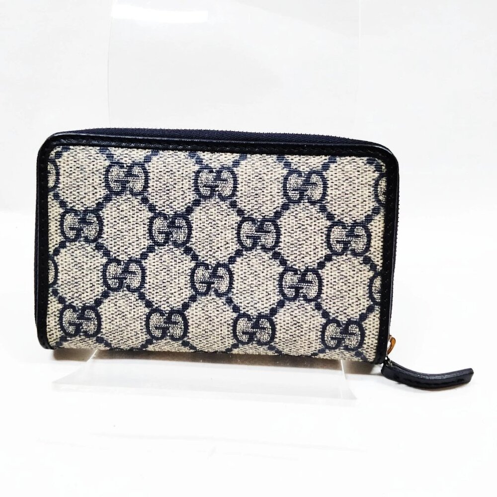 Authentic Gucci GG Supreme Canvas Zip Around Wallet - Picture 3 of 12